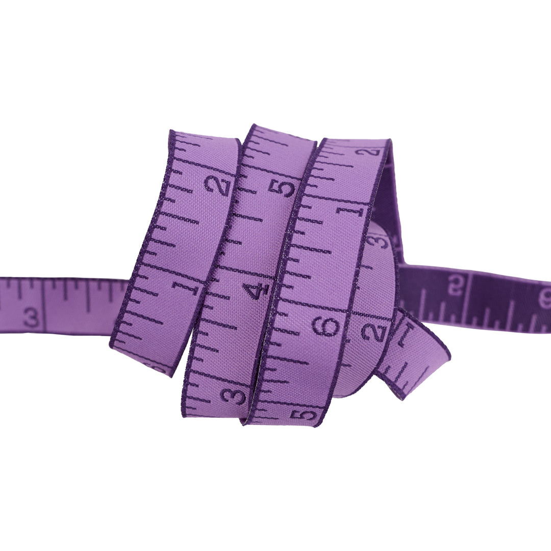 True Colors 2025 - Measure Twice in Foxglove - 5/8" width - by Tula Pink - 15 Yard Spool