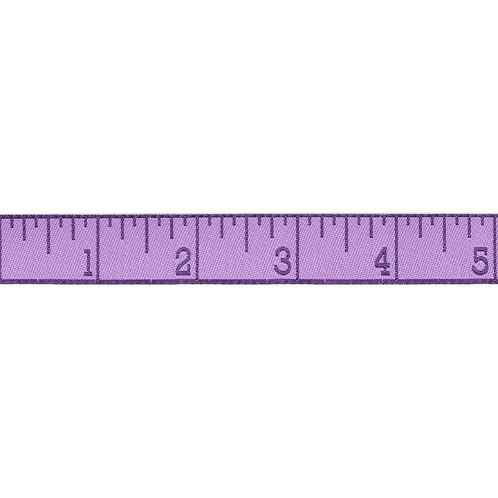 True Colors 2025 - Measure Twice in Foxglove - 5/8" width - by Tula Pink - 15 Yard Spool