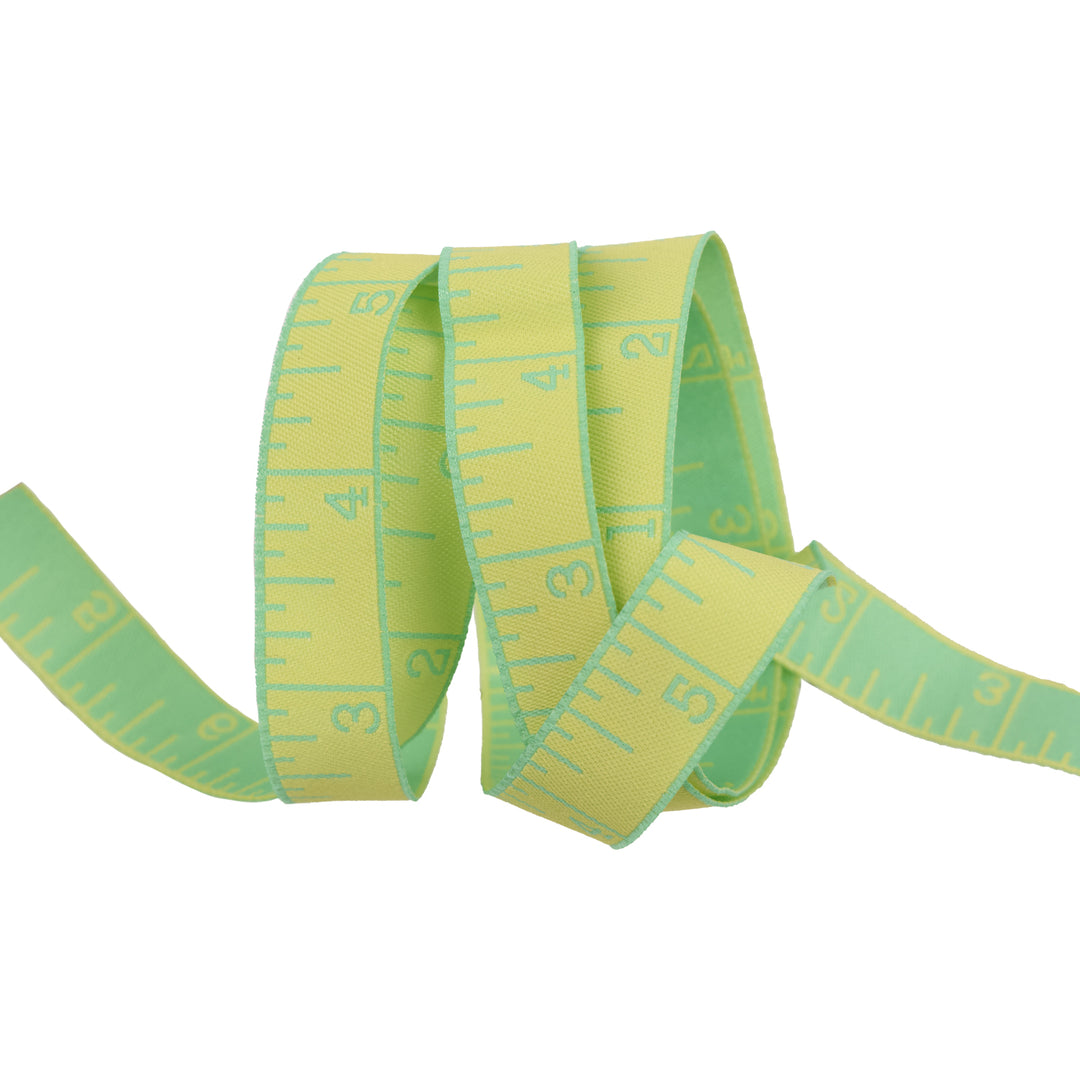 True Colors 2025 - Measure Twice in Lemon Zest - 5/8" width - by Tula Pink - 15 Yard Spool