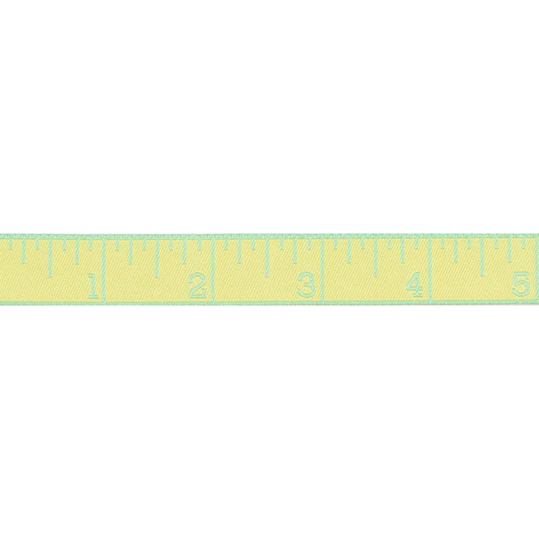 True Colors 2025 - Measure Twice in Lemon Zest - 5/8" width - by Tula Pink - 15 Yard Spool