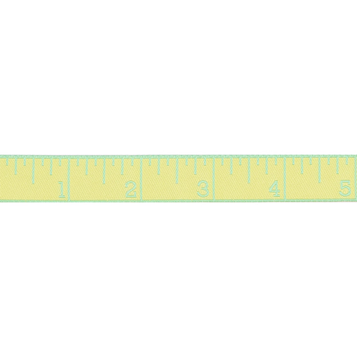 True Colors 2025 - Measure Twice in Lemon Zest - 5/8" width - by Tula Pink - 15 Yard Spool