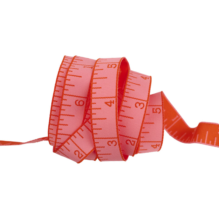 True Colors 2025 - Measure Twice in Peach Cobbler - 5/8" width - by Tula Pink - 15 Yard Spool
