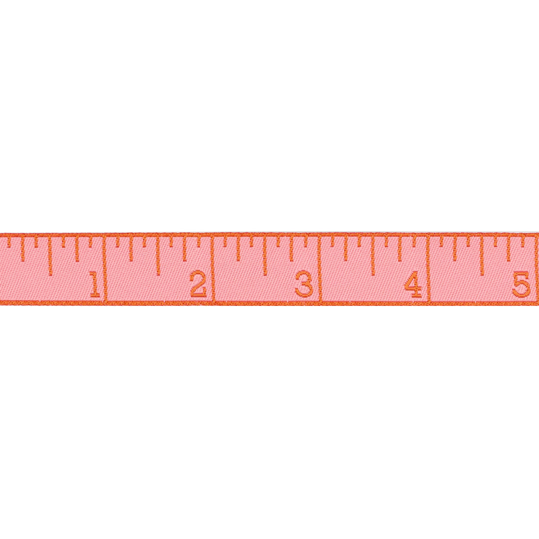 True Colors 2025 - Measure Twice in Peach Cobbler - 5/8" width - by Tula Pink - 15 Yard Spool