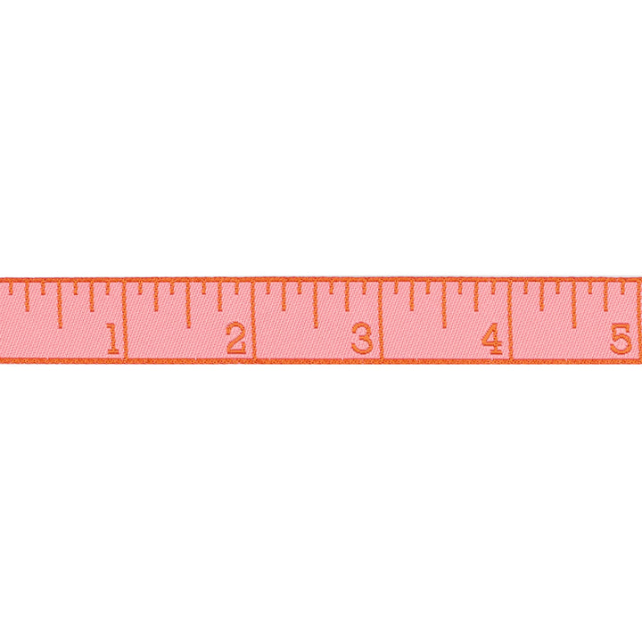 True Colors 2025 - Measure Twice in Peach Cobbler - 5/8" width - by Tula Pink - 15 Yard Spool
