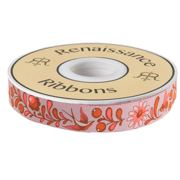 Birds &amp; Bees Cosmic-Pink 7/8"- Tula Pink Everglow
