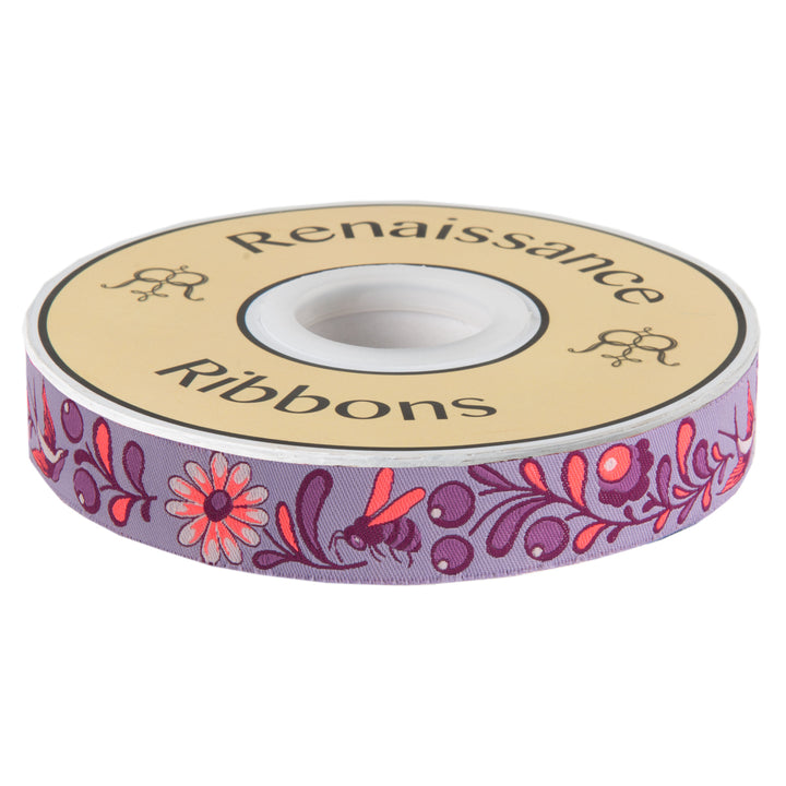 Birds &amp; Bees Mystic-Purple 7/8"- Tula Pink Everglow
