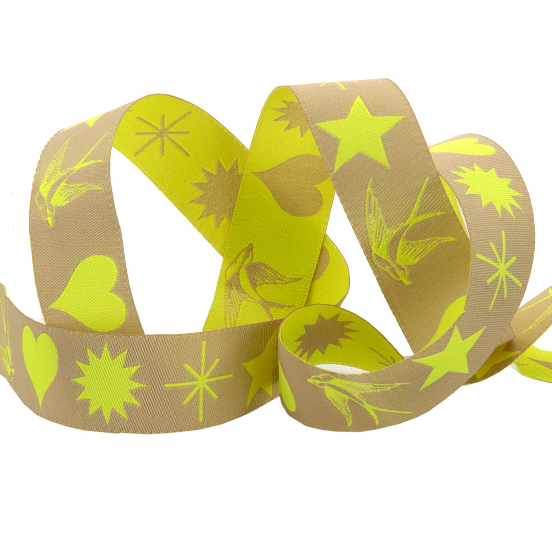 Fairy Flakes Moonbeam-Neon 7/8"- Tula Pink Everglow