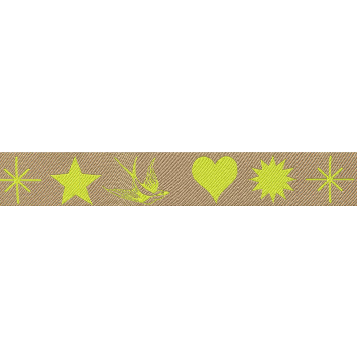 Fairy Flakes Moonbeam-Neon 7/8"- Tula Pink Everglow