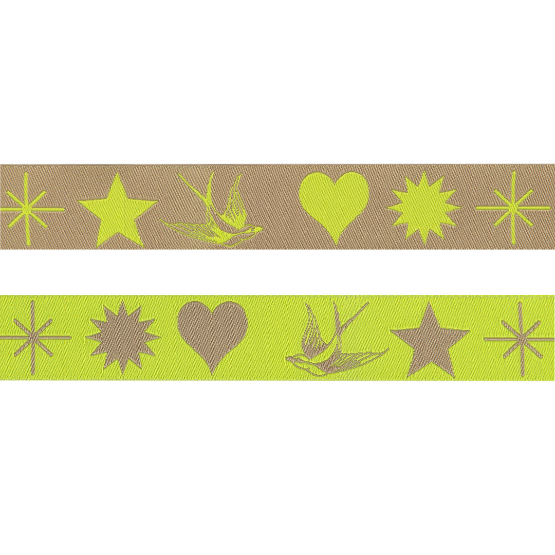 Fairy Flakes Moonbeam-Neon 7/8"- Tula Pink Everglow