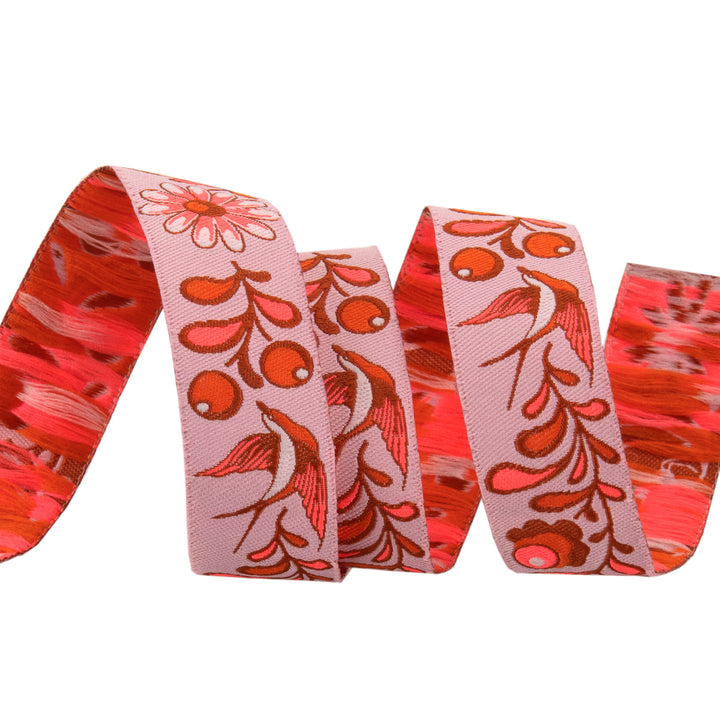 Birds &amp; Bees Cosmic-Pink 7/8"- Tula Pink Everglow