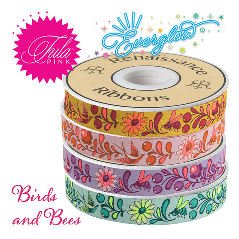 EverGlow Birds & Bees 4 spools Bundle-Tula Pink