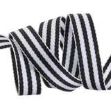 Set of 8 2yd packs Black and White - 1"