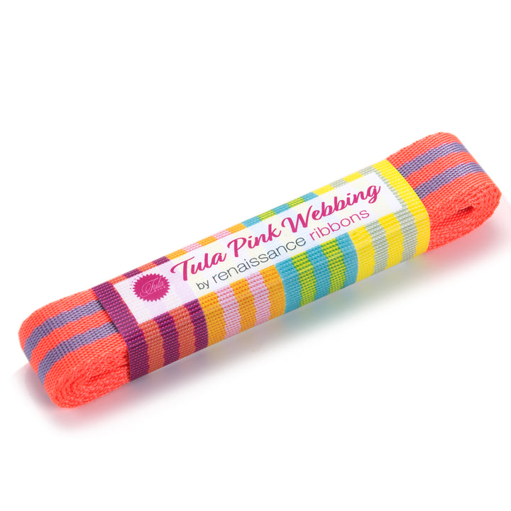 2yd Lavender/Pink - 1" Nylon Webbing - by Tula Pink - PRO 6PK