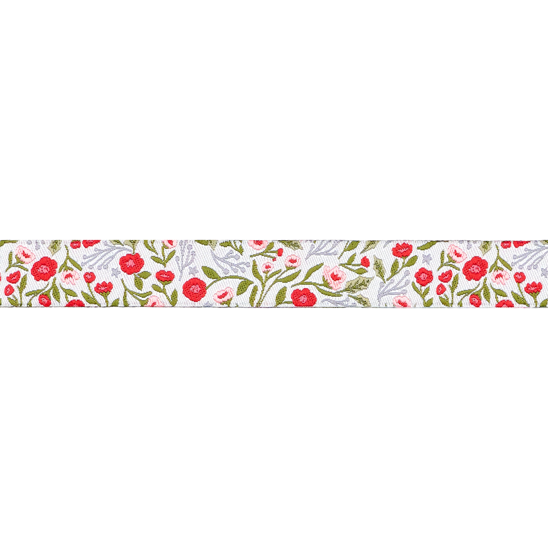 Berry and Pine - Christmas Posies in Winter - 5/8" width - by Lella Boutique - 15 Yard Spool