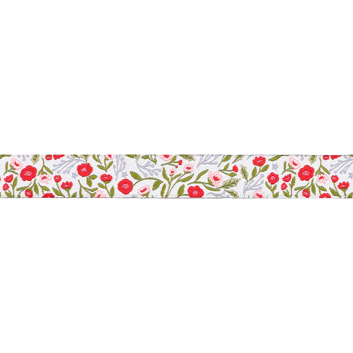 Berry and Pine - Christmas Posies in Winter - 5/8" width - by Lella Boutique - 15 Yard Spool
