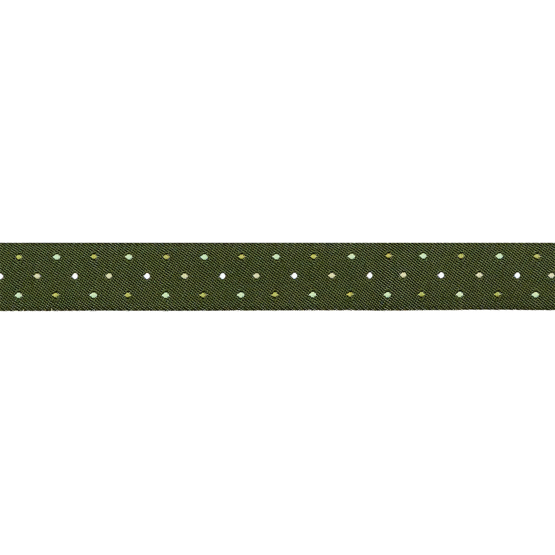 Berry and Pine - Magic Dot in Forest - 5/8" width - by Lella Boutique - 15 Yard Spool