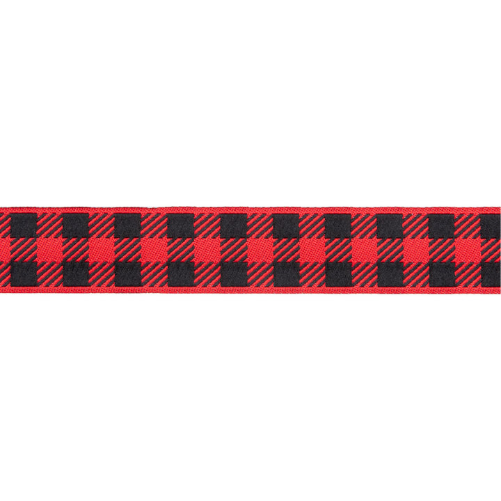 Gingham Red and Black-7/8"