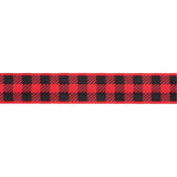 Gingham Red and Black-7/8"