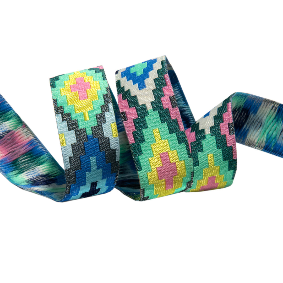 Blue Spirit Weave Ribbon by Amy Butler