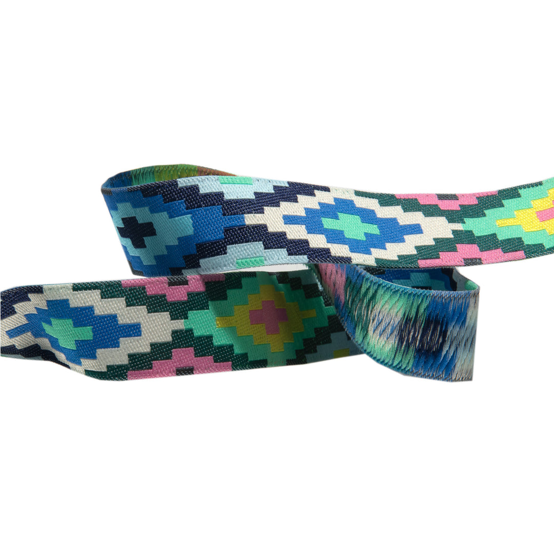 Blue Spirit Weave Ribbon by Amy Butler