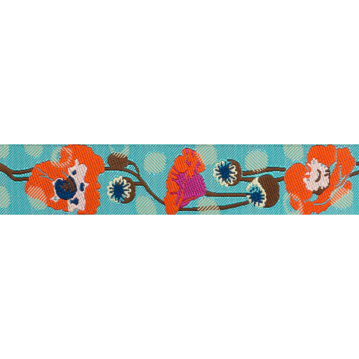 Orange/Turquoise Raindrops on Poppies