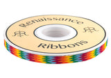 Bright multicolored zig zag 3/8" ribbon by Kaffe Fassett