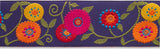 Suzani Flowers Ribbon by LFN Textiles - 7/8"