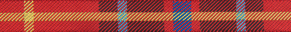 Red woven 5/8" Plaid by Jessica Jones