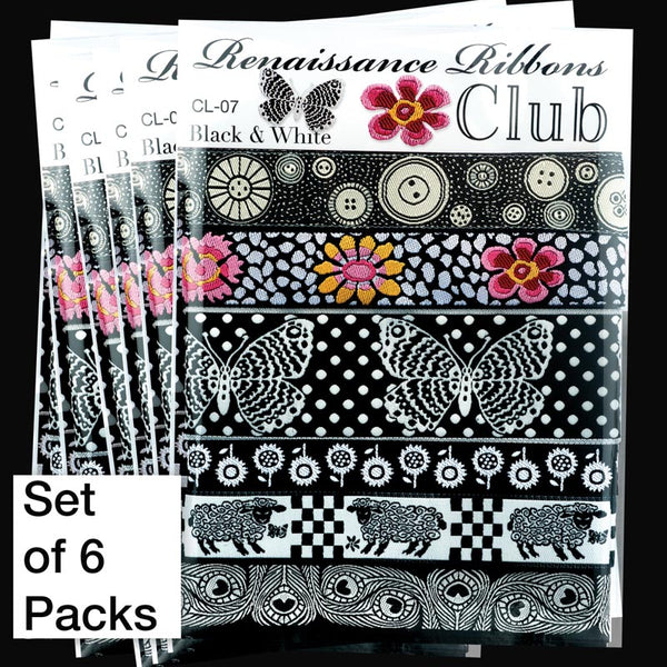 Black & White-Wholesale 6 Packs