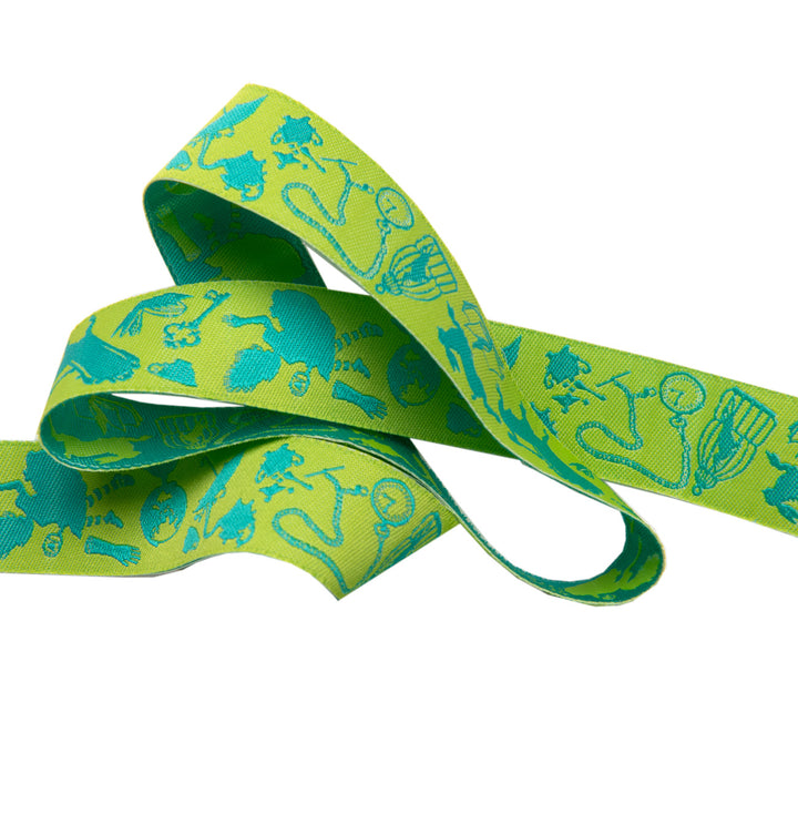 Down the Rabbit Hole Green-7/8"-Tula Pink Curiouser