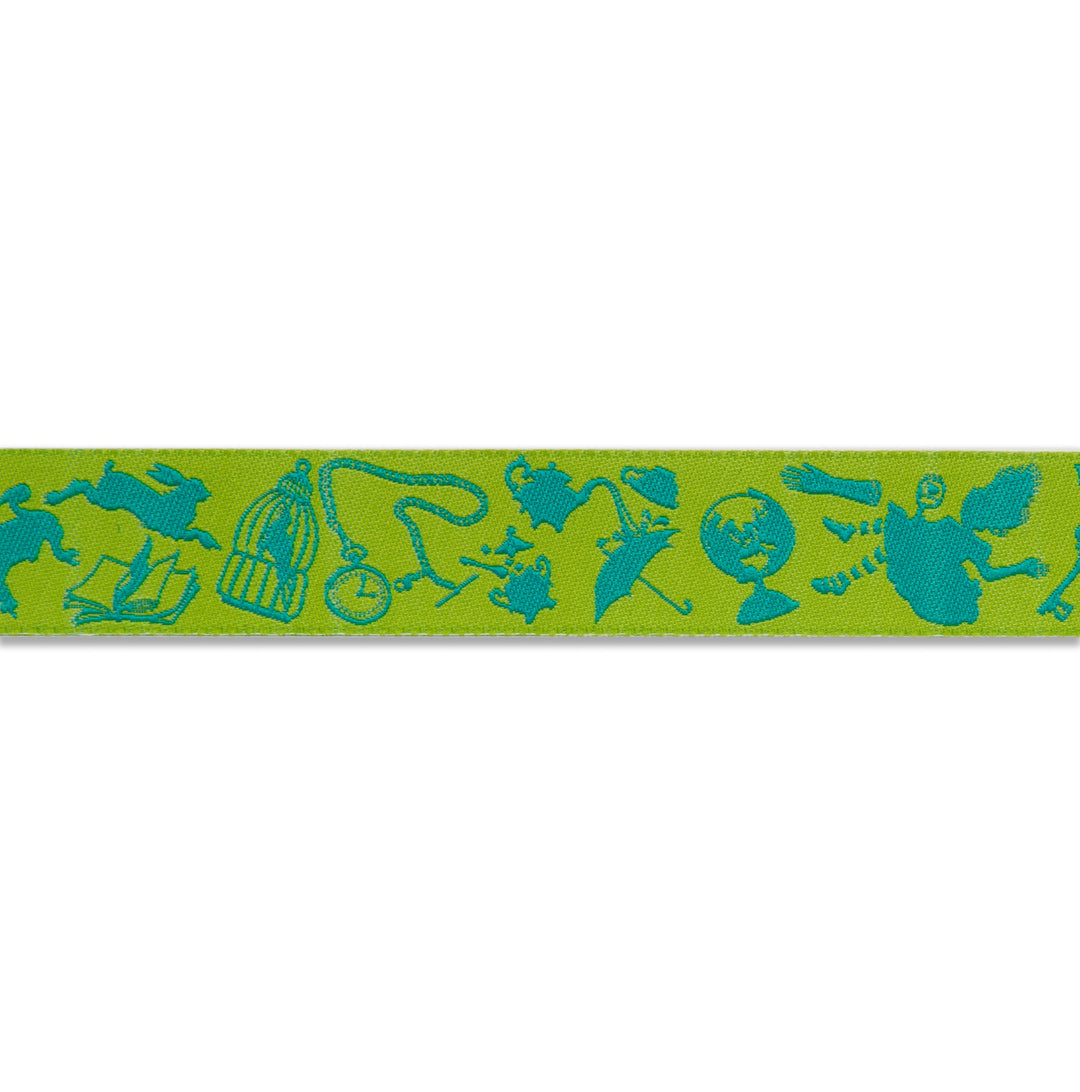 Down the Rabbit Hole Green-7/8"-Tula Pink Curiouser