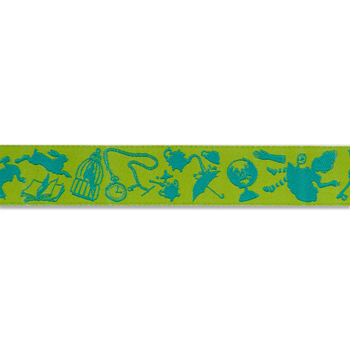 Down the Rabbit Hole Green-7/8"-Tula Pink Curiouser