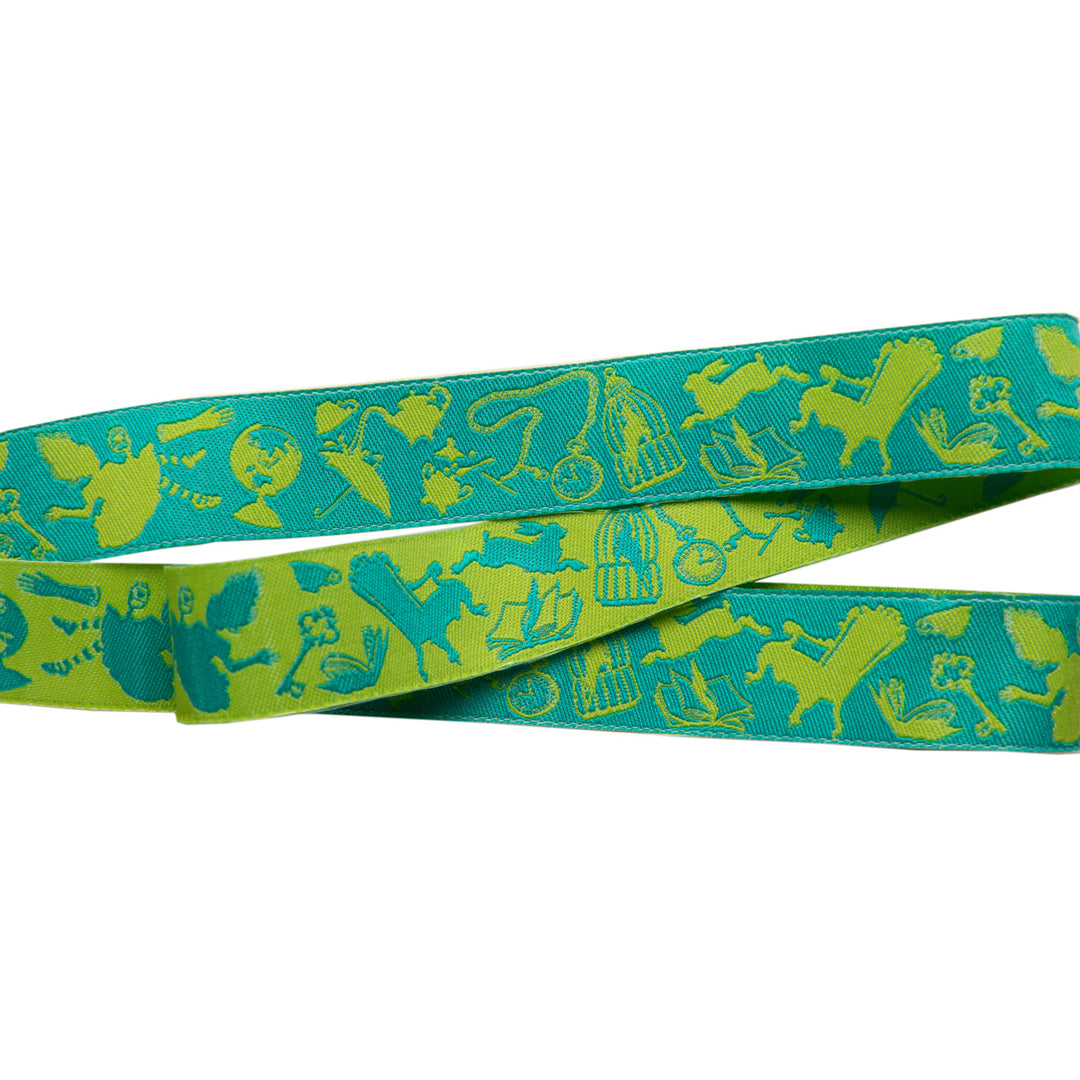 Down the Rabbit Hole Green-7/8"-Tula Pink Curiouser