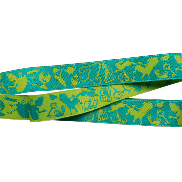 Down the Rabbit Hole Green-7/8"-Tula Pink Curiouser