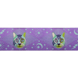 Cheshire Cat on purple-1 1/2"-Tula Pink Curiouser