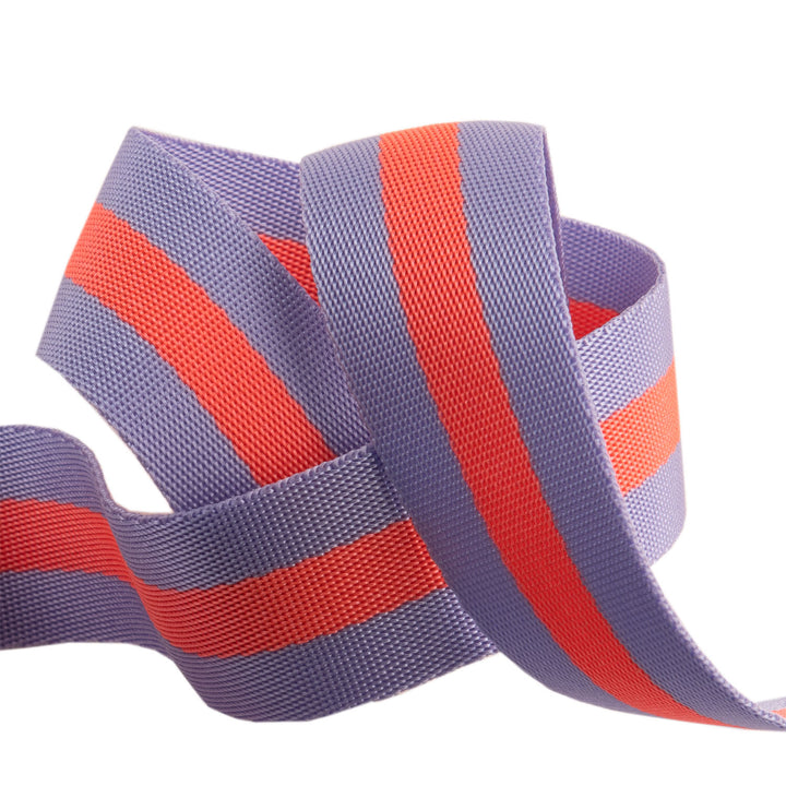 Lavender and Pink - 1.5" Nylon Webbing - by Tula Pink - 16 Yard Spool